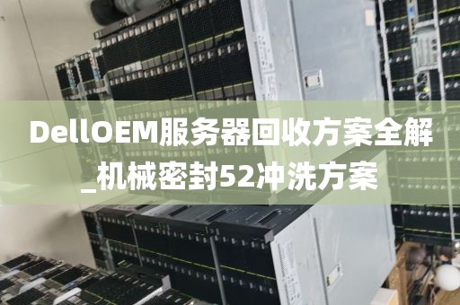DellOEM服务器回收方案全解_机械密封52冲洗方案