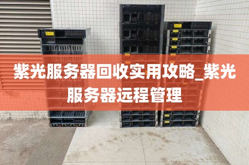 紫光服务器回收实用攻略_紫光服务器远程管理